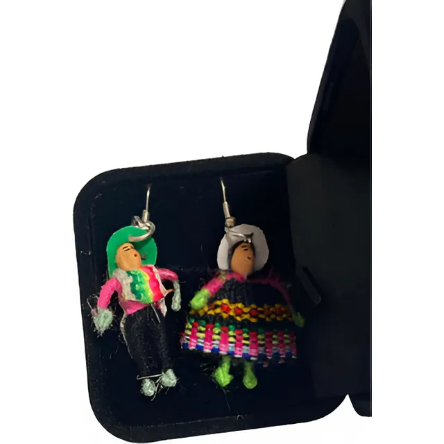 Pendientes Arete Cuzco Campesinos Peruanos Tipicos Cholitos
