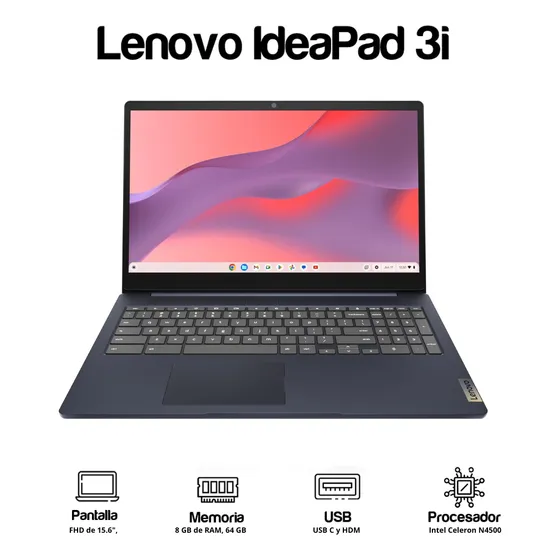 Laptop Lenovo Ideapad 3i Chromebook 8-64gb