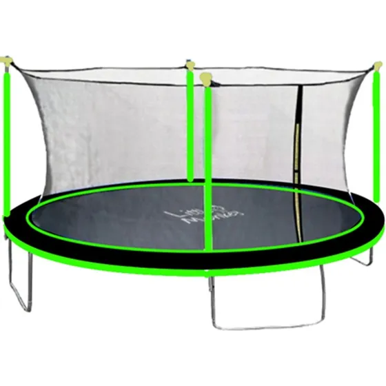 Trampolin Brincolin 10 Pies Reforzado 3m Uso Rudo Red Lona De Salto Negro Cobertor De Resortes Verde