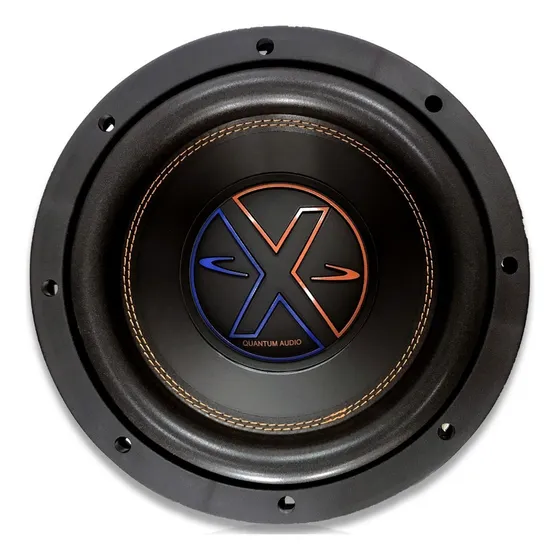 Subwoofer Quantum Audio Qwx2000-10d4 2000w 10 PuLG 4 Omhs Color Negro