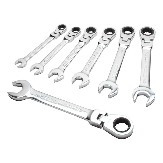 Dewalt Juego Llave Trinquete Combinada Sae Estandar Cabeza 7