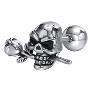 Aretes Punk De Calaveras Para Hombre 2pcs Aretes Punk De Calaveras Para Hombre 2pcs