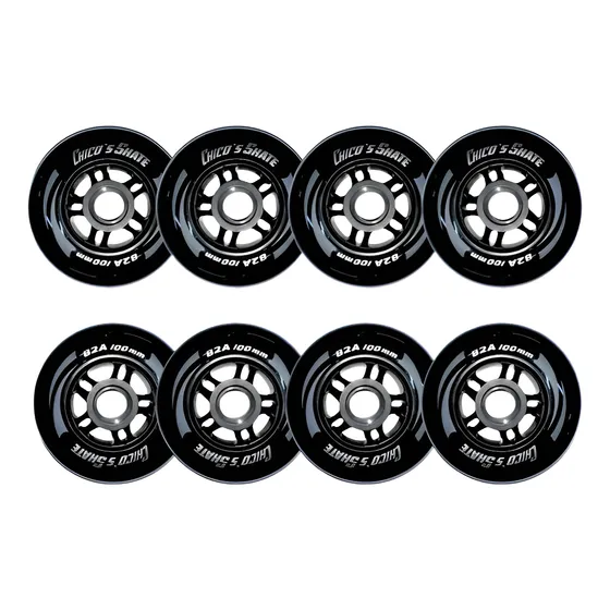 Ruedas Para Patines Goma X8 Unidades 80mm, 84mm 90mm 100mm
