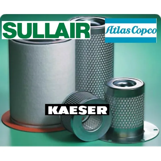 Filtros Separadores Compresores Sullair, Kaeser, Atlas Copco