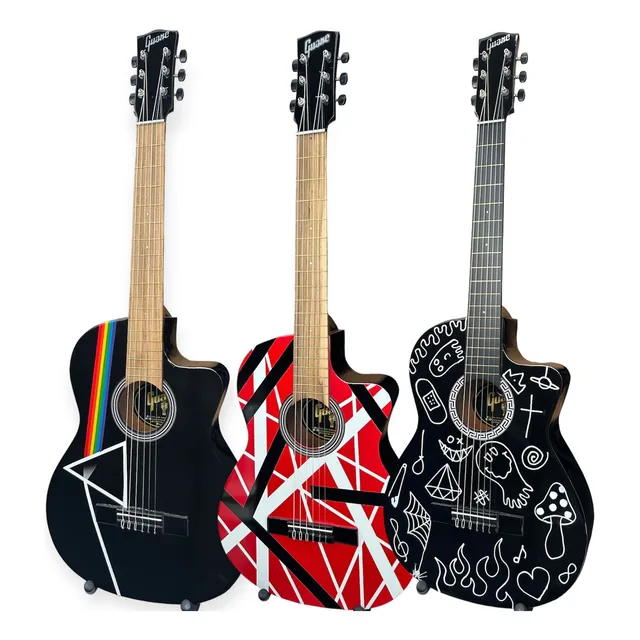 Guitarras De Estudio Para Adultos, Forro En Lona,método, Pua