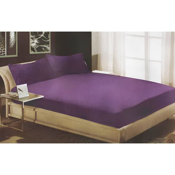 Sabana De Polar 2 Plazas, Variedad De Colores Color Morado Diseño De La Tela Liso