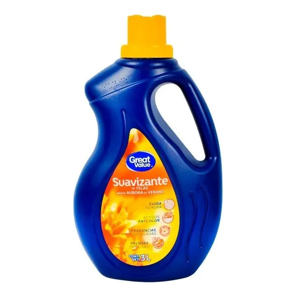 Suavizante De Telas Great Value Aurora De Verano 3 L