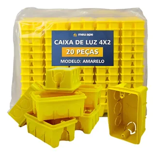MEU APE STORE20 Caixa De Luz 4x2 Reforçada P/ Tomada Interruptor Embutir