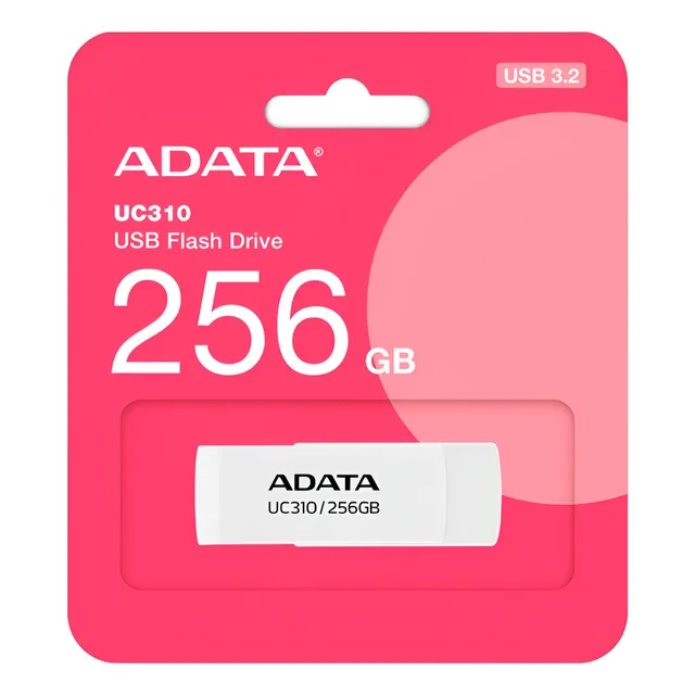 Memoria Usb 3.2 256gb Adata Uc310 Blanco, Uc310-256g-rwh