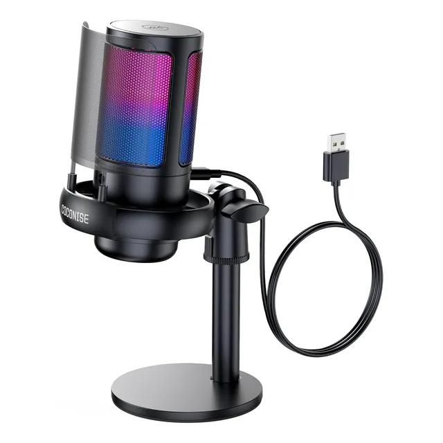 Micrófono Para Pc Cardioide Usb-c Con Conector Auriculares