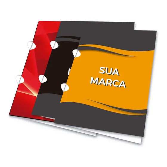 Pastas Papel Personalizadas Com Orelha 100 Und