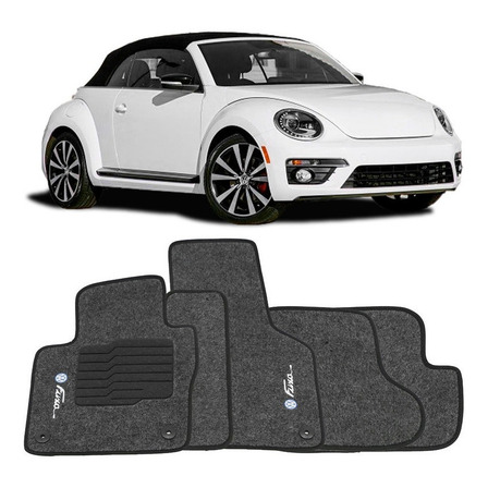 Tapete Fusca 2013 2014 2015 2016 Logo Bordado 5 Peças Tapete Fusca 2013 2014 2015 2016 Logo Bordado 5 Peças