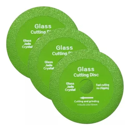 Disco Para Cortar Vidrio Pack X 3 Unidades De 115mmx1.5mm Pf Color Verde Lima