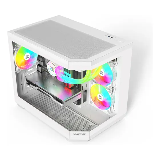 Solarmax Gabinete Gamer Cm-w951 Sin Fuente Blanco