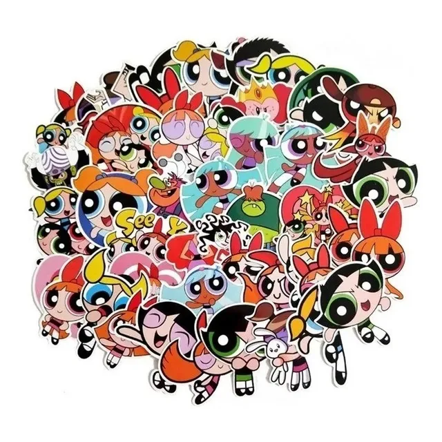 Chicas Superpoderosas - Set De 50 Stickers / Calcomanias