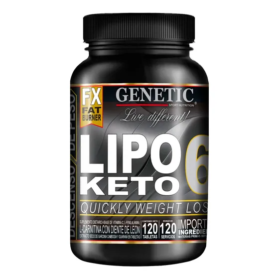 120servs Rápido Quemagrasa Con Energía Lipo Keto Genetic