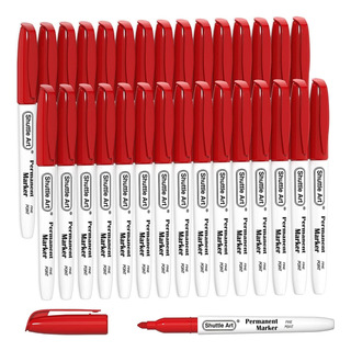 Marcadores Shuttle Art Permanentes 30 Piezas Rojo Punta Fina Marcadores Shuttle Art Permanentes 30 Piezas Rojo Punta Fina