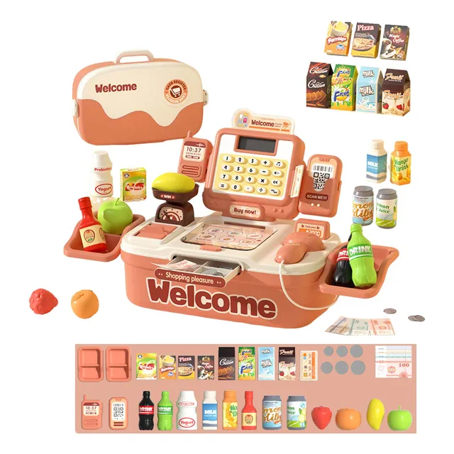 Juego De Juguetes De Cajas Registradoras Para Niños 46 Pieza