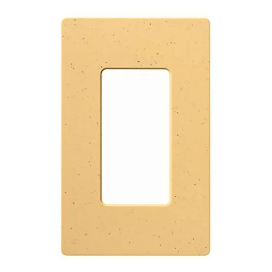 Lutron Claro 1 Gang Decorator Wallplate, Sc-1-gs, Goldstone