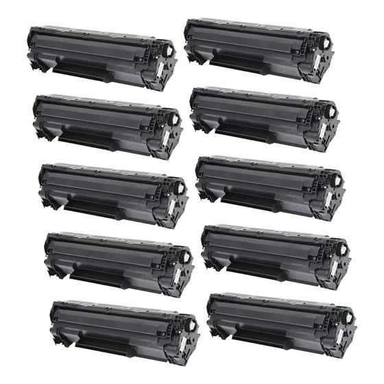 Kit 10x Toner Compatível Com 283a 83a M127fn M125 M127 Preto