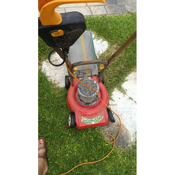 Cortadora Cesped Serva Rojo