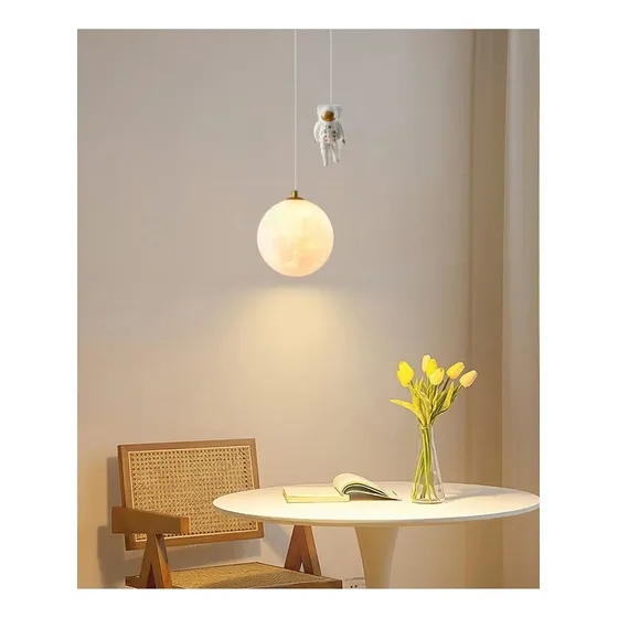 Luminária Astronauta  50 Cm Pendulo Quarto Decorativo