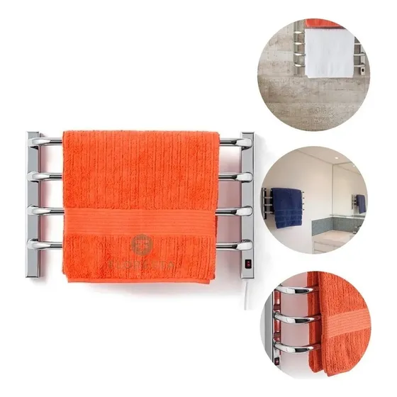Toalheiro Térmico Eletrico Pequeno Cromado Lado Esquerdo 127V Flape