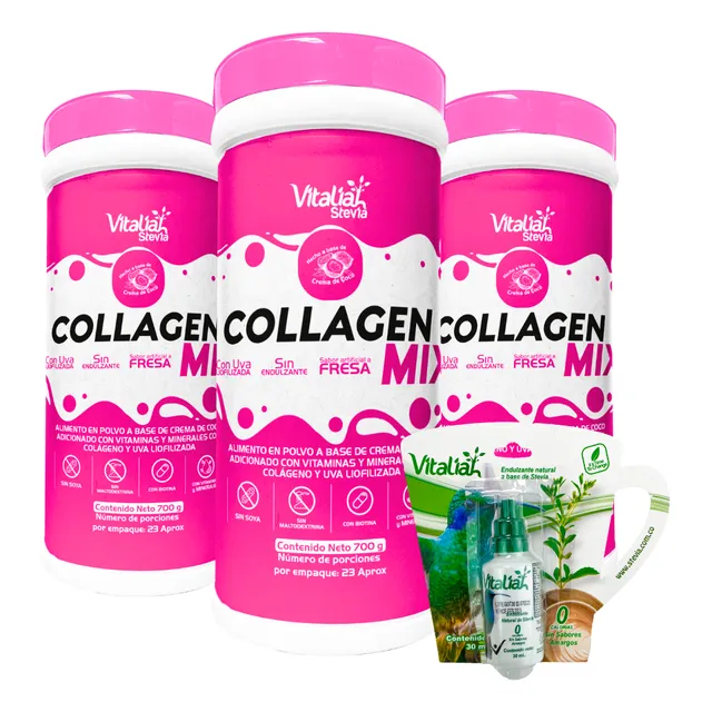 Colageno Fresa Sobre Base De Coco - Unidad a $49983