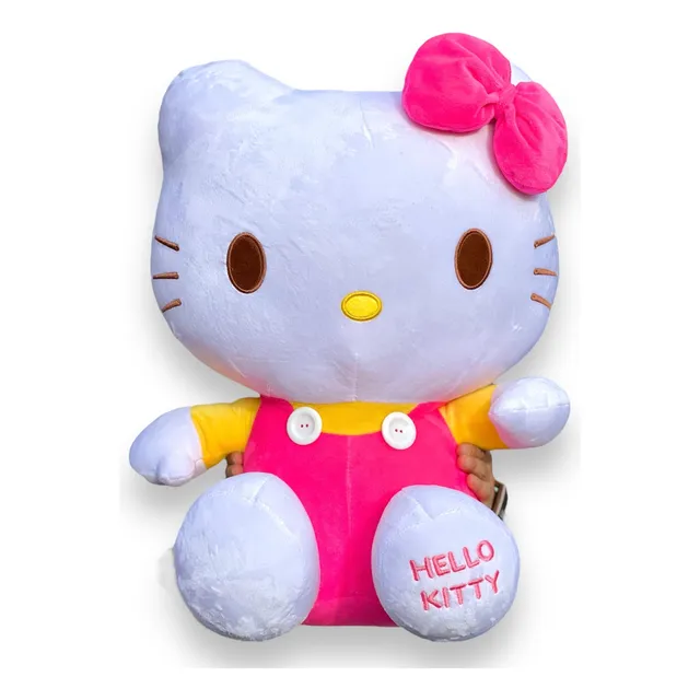 Hello Kitty Peluche Grande 60cm Perfumado + Moño + 3 Globos