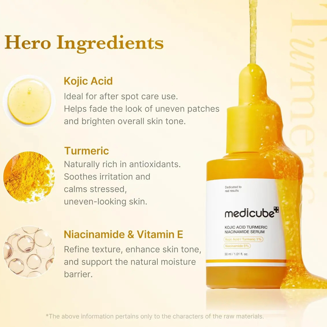 Medicube Kojic Acid Turmeric Niacinamide TRATA MANCHAS 30ml Todo Tipo De Pele melasma Medicube Kojic Acid Turmeric Niacinamide TRATA MANCHAS 30ml Todo Tipo De Pele melasma