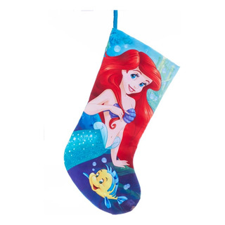 Calcetín De Navidad La Sirenita Ariel Estándar Calcetín De Navidad La Sirenita Ariel Estándar