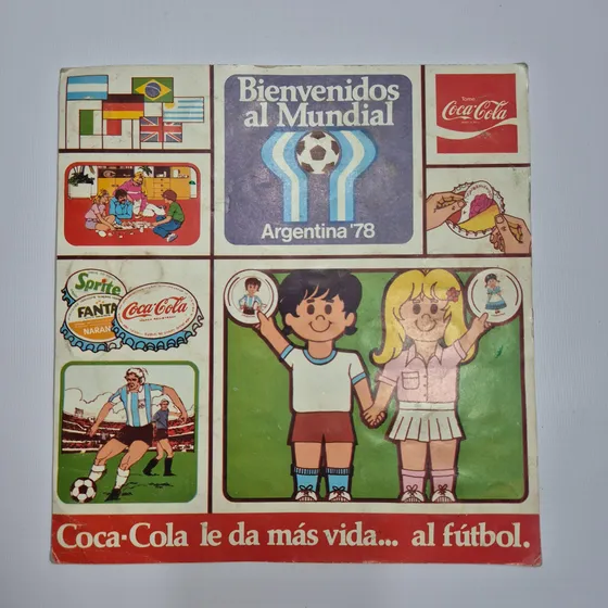 Antiguo Álbum Figuritas Coca Cola Futbol Mundial Mag 66491