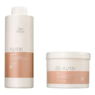 Kit Profissional Wella Fusion - Shampoo 1l E Máscara 500ml