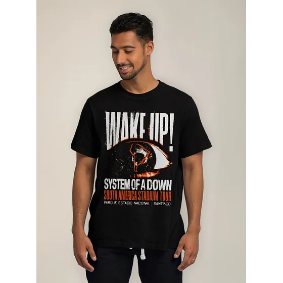 Polera Estampada 3d System Of A Down Wake Up! Tour Soad