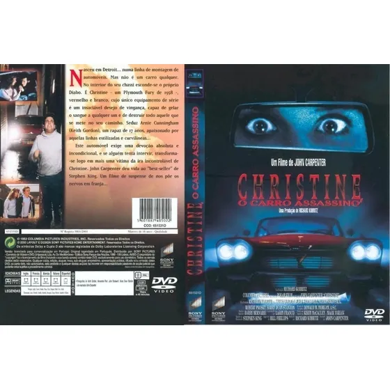 Dvd Christine O Carro Assassino - Audio Inglês + Português