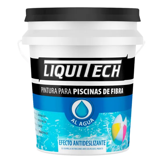 Pintura Para Piscinas De Fibra Liquitech 4lts. Blanco