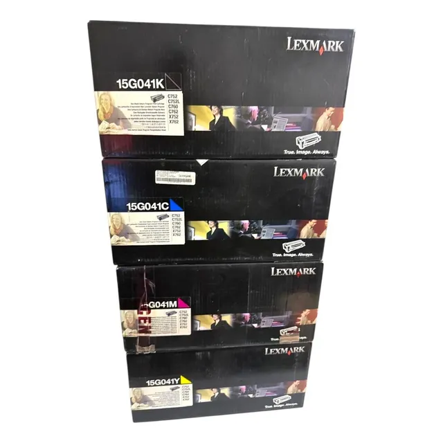 Pack Kit 4 Toner Lexmark 15g041k, 15g041m, 15g041c, 15g041y