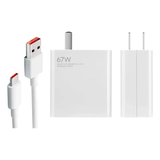 Cargador Xiaomi 67w Carga Super Rápida + Cable Usb Tipo C