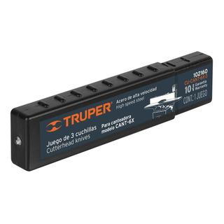 Caja Con 3 Cuchillas Para Canteadora Cant-6x, Truper 102160 Caja Con 3 Cuchillas Para Canteadora Cant-6x, Truper 102160