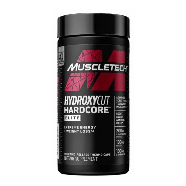 Hydroxycut Hardcore Muscletech 100caps Usa Import