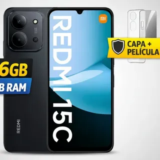Smartphone Xioami 15c 256gb 16ram Global Com + 15c Preto