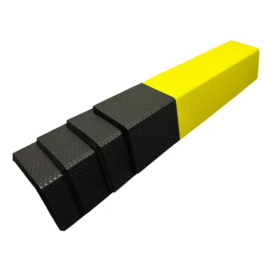 Kit 100 Protetor Estacionamento Coluna Pilastra Cantoneira Cor Amarelo/Preto