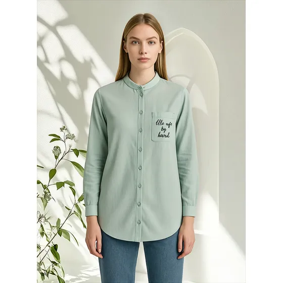 Camisola Lisa Con Bordados Latifa