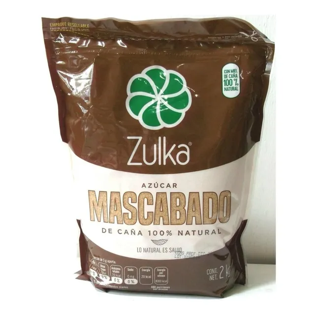 Azucar Zulka Mascabado 2 Kg 100% De Cana