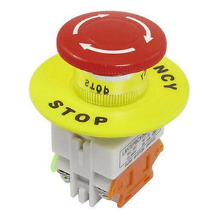 Botón Paro De Emergencia 660v 10a Na / Nc Con Letrero 22mm Botón Paro De Emergencia 660v 10a Na / Nc Con Letrero 22mm