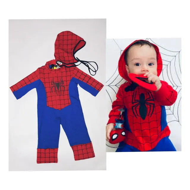 Disfraz Spiderman Niño Bebé Hasta 1 Año Talla 2 Algodón