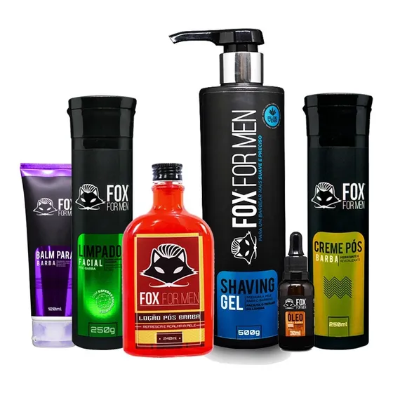 Kit Barba Fox For Men 6 Produtos Pré E Pós + Frete Grátis 