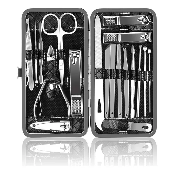 Kit Manicure Set Para Uñas Corta Uñas Set Pedicure Uñas 19ps