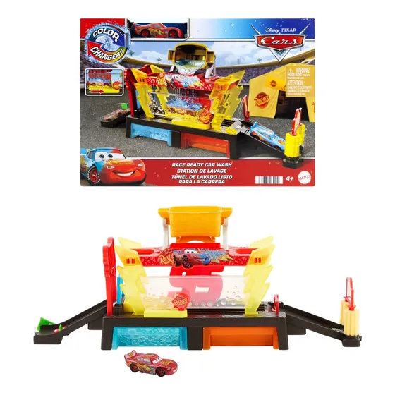 Cars Color Changers Pista Autolavado Rayo Mcqueen Multicolor