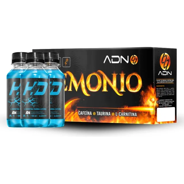 Pack Adn Hd X 60 Bot. Blueberry + Demonio Caja X 28 Maracuya